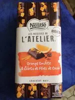 Mängden socker i Orange confite & eclats de fèves de cacao