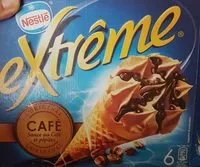 Mängden socker i Cônes glacés, café et pépites au café 6 x 71 g