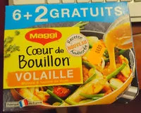 Mängden socker i Coeur de bouillon volaille