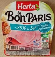 Mängden socker i LE BON PARIS jambon -25% de sel