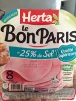 Mängden socker i Le Bon Paris Jambon -25% de Sel