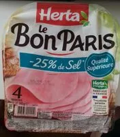 Mängden socker i Le bon Paris -25% de sel