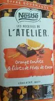 Mängden socker i Orange confite éclats de fèves de cacao