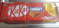 Mängden socker i KitKat Chunky - 9 snacksize bars