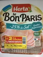 Mängden socker i Le bon paris -25% de sel