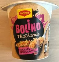 Mängden socker i Bolino Thilande Nouilles sauce Spicy
