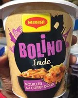 Mängden socker i MAGGI BOLINO Inde nouilles au curry doux 67g