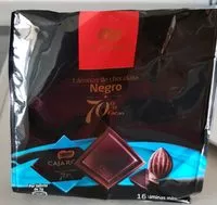 Mängden socker i Nestlé Laminas De Chocolata Negra 70% Cacau