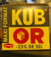 Mängden socker i MAGGI KUB OR Bouillon -25% de sel promo maxi format - 64 cubes (=32*2cubes)
