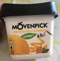 Mängden socker i Sorbet passion fruit et mango