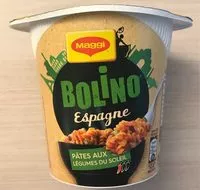 Mängden socker i MAGGI BOLINO Espagne pâtes aux légumes du soleil 65g