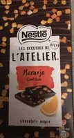 Mängden socker i Les Recettes de l'Atelier, chocolate negro con naranja confitada