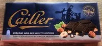 Mängden socker i Chocolat noir aux noisettes entières