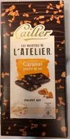 Mängden socker i Caramel pointe de sel - chocolat noir