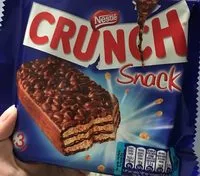 Mängden socker i CRUNCH SNACK Barres chocolatées - 3x33g