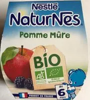Mängden socker i NESTLE NATURNES BIO Compotes Bébé Pomme Mûre 2x115g -Dès 6 mois