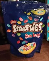 Mängden socker i Smarties fun bag