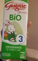 Mängden socker i GUIGOZ 3 Lait de Croissance Liquide BIO 1l dès 10 mois