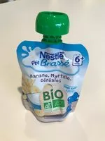 Mängden socker i Nestle p'tit brasse banane myrtille cereales