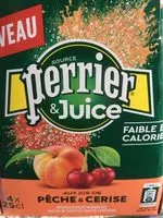 Mängden socker i Perrier & Juice aux jus de pêche & cerise