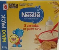 Mängden socker i 8 cereales con galleta maría