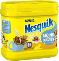 Mängden socker i NESQUIK Moins de Sucres Poudre Cacaotée