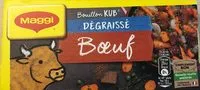 Mängden socker i MAGGI Bouillon KUB Bœuf Dégraissé x12 cubes - 120g