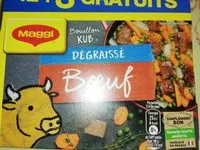 Mängden socker i MAGGI Bouillon KUB Bœuf Dégraissé x12+3 cubes Offerts