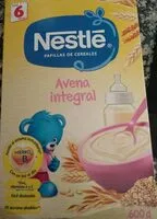 Mängden socker i Nestlé papilla cereales avena integral