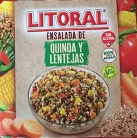 Mängden socker i Ensalada de quinoa y lentejas