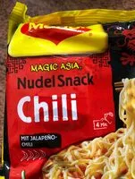 Mängden socker i Nudel Snack Chili