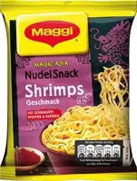 Mängden socker i Nudel Snack Shrimps