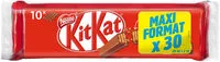 Mängden socker i KITKAT 4 Finger Barre au chocolat au Lait, 41,5g en lot de 30, format promotionnel