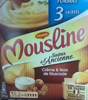 Mängden socker i MOUSLINE Purée Crème Muscade 3x125g
