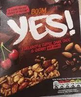 Mängden socker i Yes! Coffee Dark Choc and Cherry Snack Bar 3 Pack