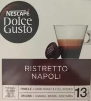 Mängden socker i Dolce Gusto Ristretto napoli style