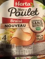 Mängden socker i Blanc de poulet Braisé