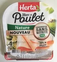 Mängden socker i Blanc de Poulet Nature 4 tranches Sans Nitrite