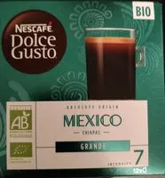 Mängden socker i Capsules NESCAFÉ DOLCE GUSTO Absolute Origin Mexico Grande 12 Caps