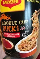 Mängden socker i Asia Noodle Cup Duck