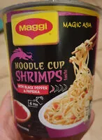 Mängden socker i Noodle cup shrimps