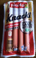 Mängden socker i KNACKI Pur porc conservation sans nitrite