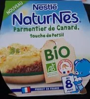 Mängden socker i Parmentier de canard, touche de persil