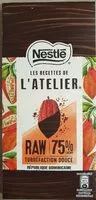 Mängden socker i Les recettes de l'atelier RAW 75%