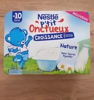 Mängden socker i Nestlé p'tit onctueux