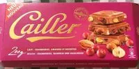 Mängden socker i Lait cranberries amandes noisettes