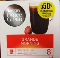 Mängden socker i Dolce Gusto Grande Mornin