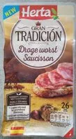 Mängden socker i Gran tradition saucisson