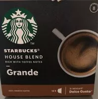 Mängden socker i STARBUCKS by NESCAFE Dolce Gusto House Blend 12 capsules