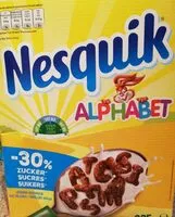 Mängden socker i Nesquik alphabet